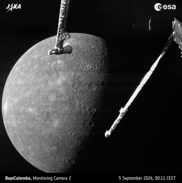 Миссия BepiColombo совершила сближение с Меркурием: лучшие фотографии и проблемы